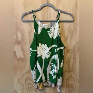 Porridge Green and White Floral Blouse